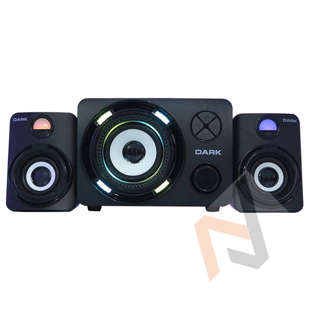 Dark SP-214 Total 11W RMS 7 Farklı Renk Titreşimli LED 2+1 Multimedia Speaker