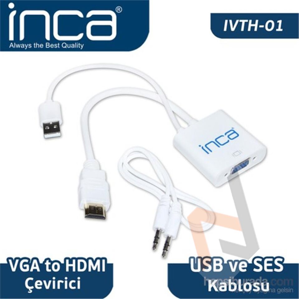 Inca IVTH-01 Vga To Hdmı Çevirici