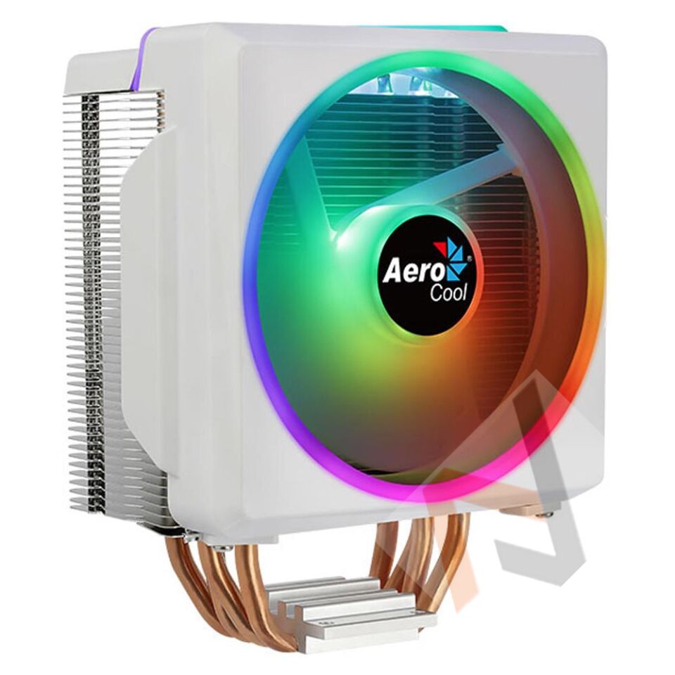 Aerocool AE-CC-CYLN4F-W Cylon 4F Beyaz 12cm ARGB Şeffaf Fan İşlemci Soğutucu