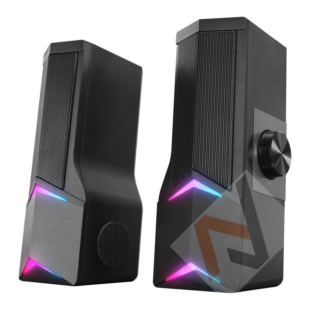 Rampage Elegant X10 2.0 Bluetoothlu Rms 3W-2 RGB Işıklı Multimedia Usb 5V 45dB Gaming Oyuncu Speaker