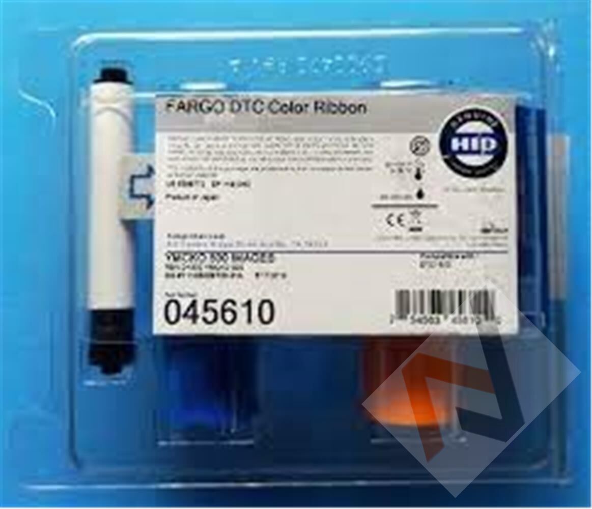 Fargo 045610 DTC1500 YMCk Renkli Ribbon Tek Yüze 500 Renkli Baskı