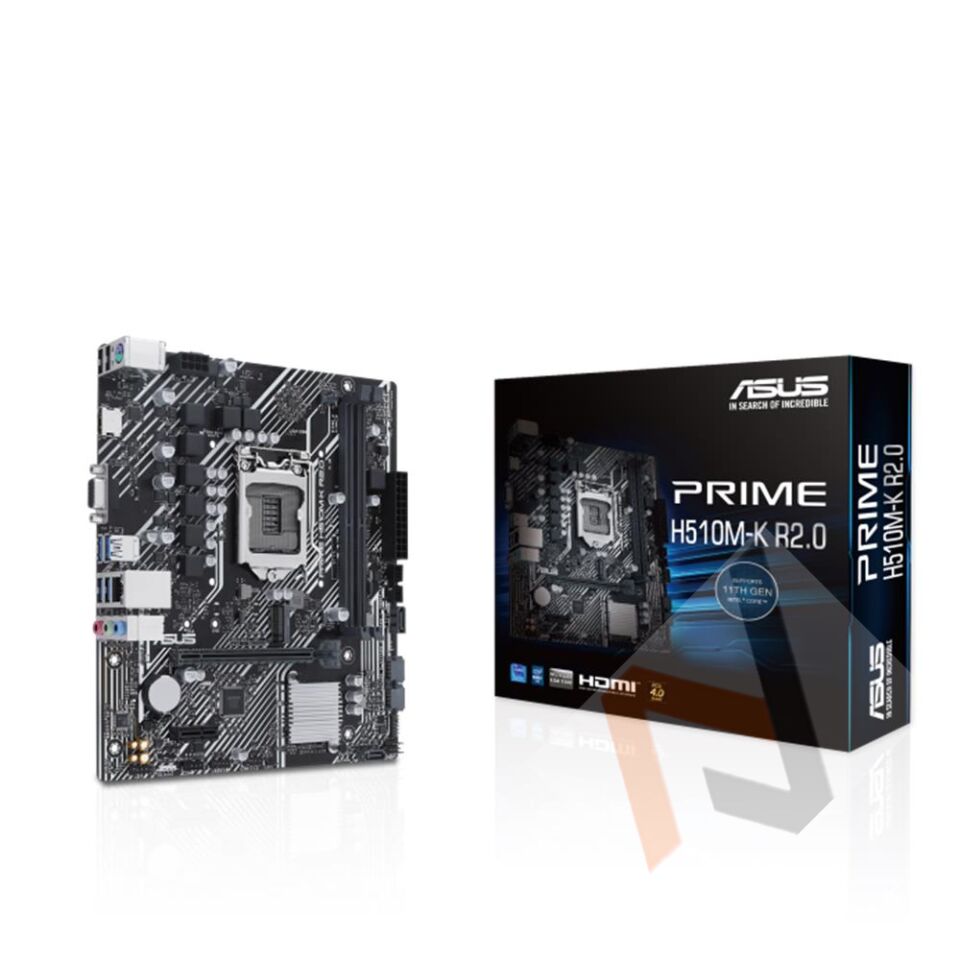 Asus PRIME H510M-K R2.0 Intel H510 Soket 1200 DDR4 3200(OC)MHz mATX Gaming (Oyuncu) Anakart