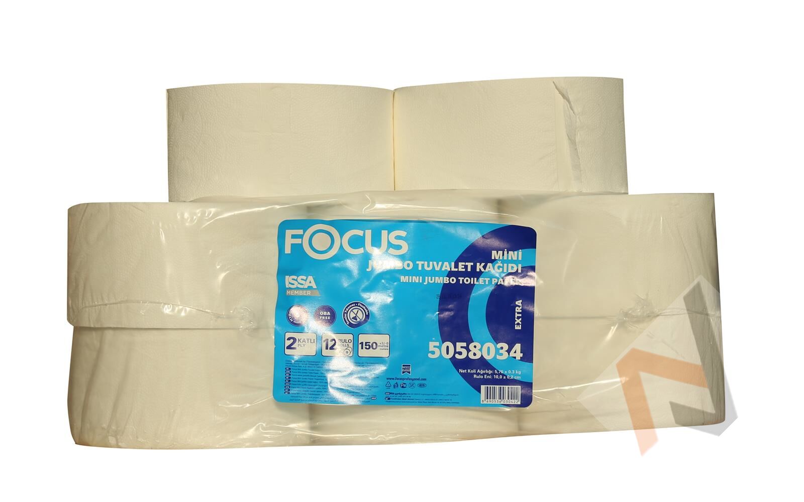 Focus Extra Mini Jumbo Tuvalet Kağıdı 2 Katlı 12 Rulo (50003077) 150mt Kopabilen