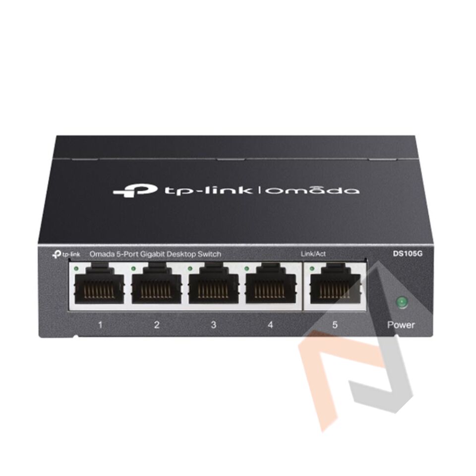 Omada Tp-Link DS105G 5 Port 10-100-1000 Mbps Switch Çelik Kasa Rack Mount