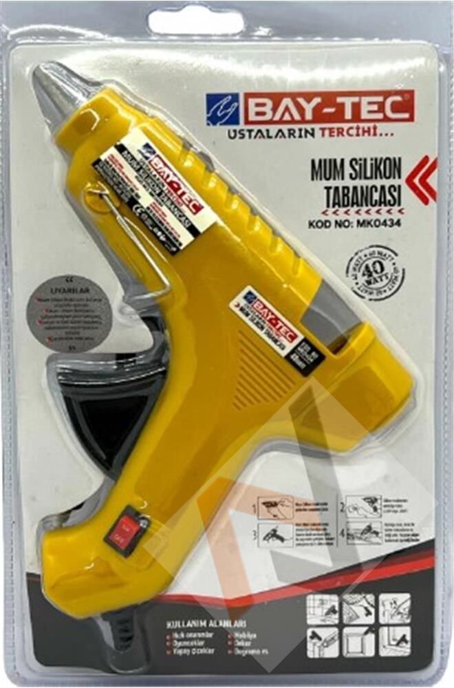 Bay-Tec Mk- 0434 Mum Silikon Tabancası İnce 40W