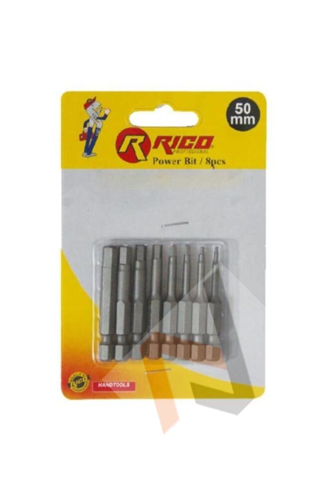 Rıco 005-KK1132  50MM 8 Parça Allen Bits Uç Seti