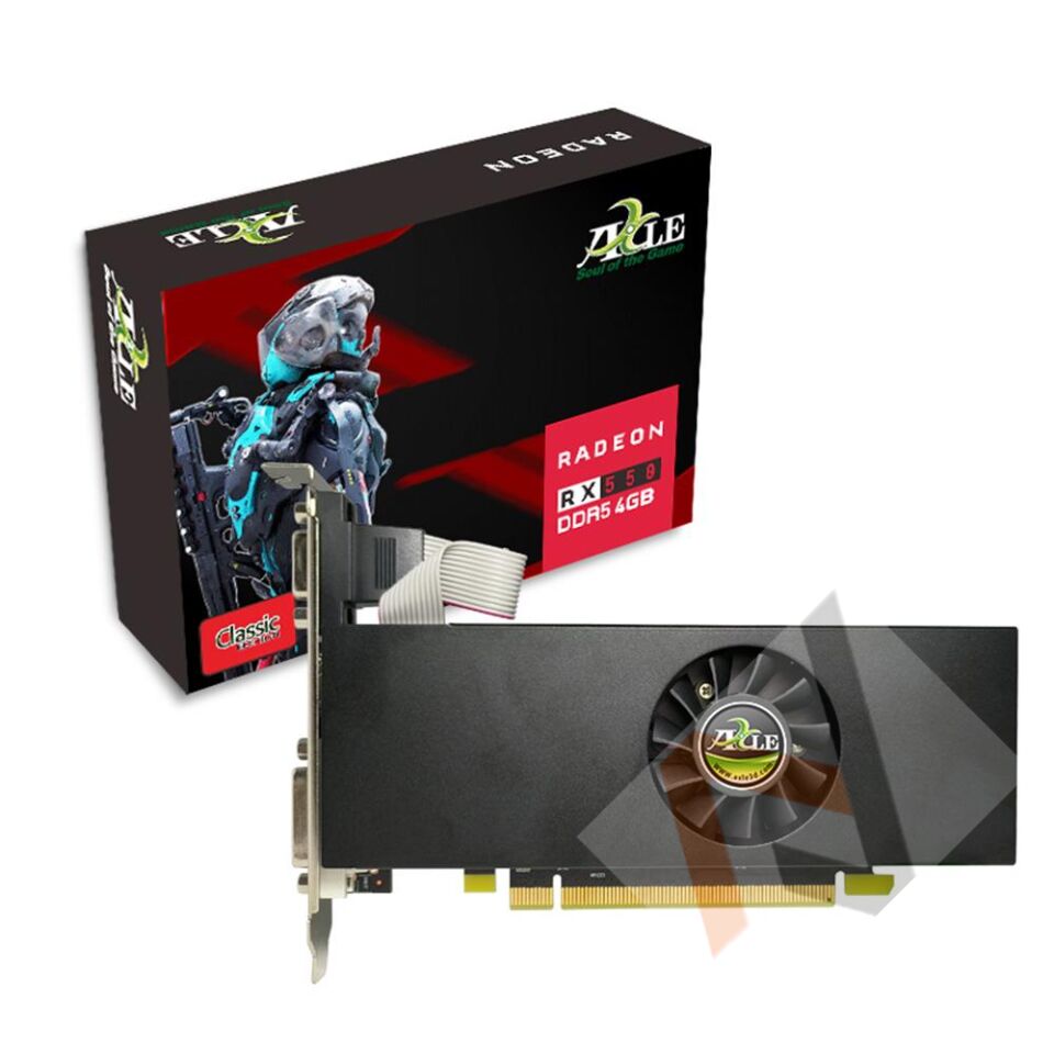 AXLE RX550 PCI-E 4G DDR5 128bit CRT-DVI-HDMI LP Ekran Kartı