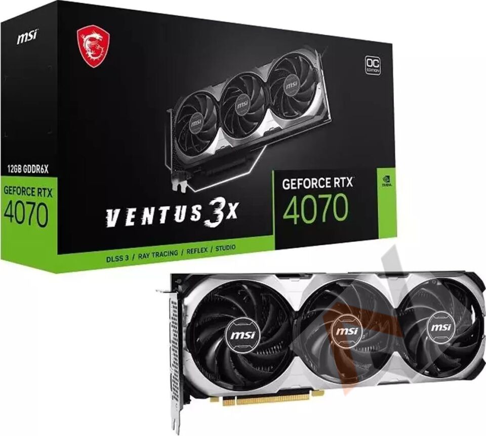 Msı GeForce RTX4070 Ventus 3X E1 12G OC 12GB GDDR6X 192Bit DX12 Gaming (Oyuncu) Ekran Kartı