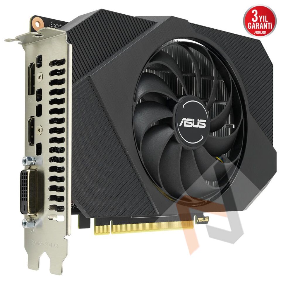 Asus Geforce GTX1630 Ph-Gtx1630-4G 4Gb Gddr6 64Bit 1815Mhz Oc Dvı Hdmı Dp Ekran Kartı