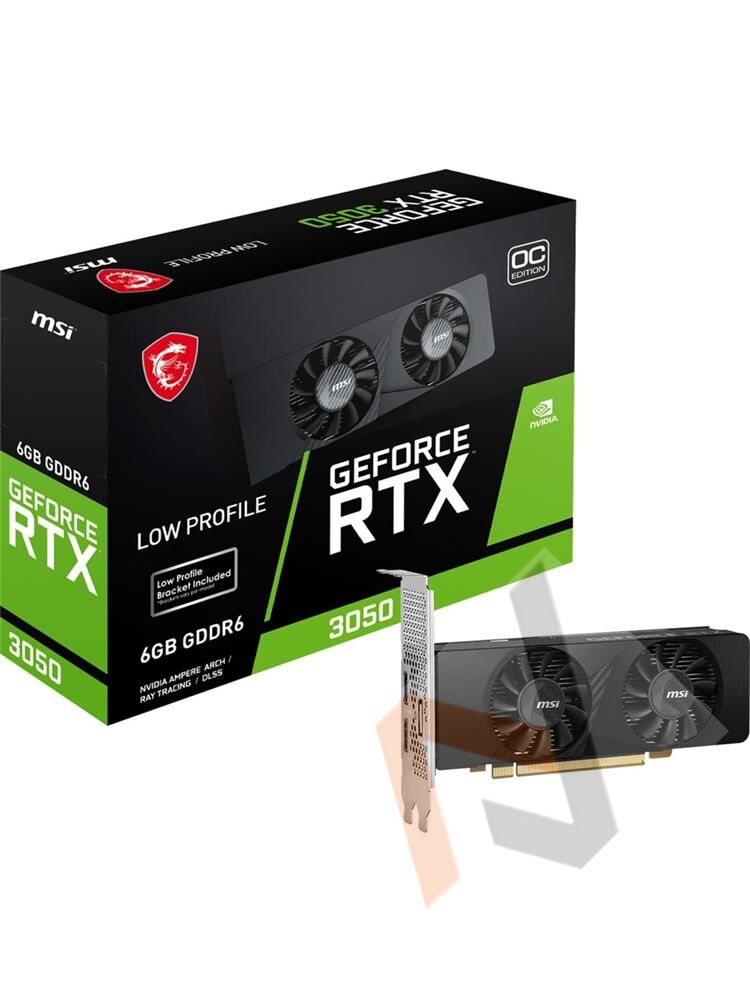 Msi GeForce RTX3050 LP 6G OC 6GB GDDR6 96B DX12 PCIE 4.0 X8 (1XDP 2XHDMI) Gaming Ekran Kartı