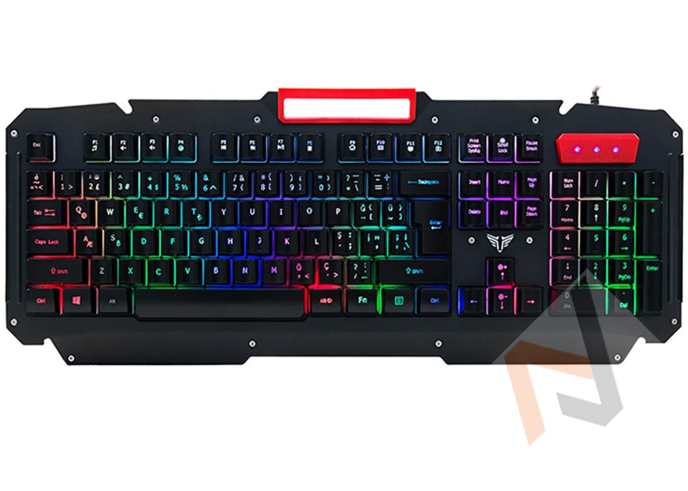 Everest KB-R800 METAFOR USB Gökkuşağı Aydınlatmalı Q Metal Yüzey Gaming Oyuncu Klavyesi