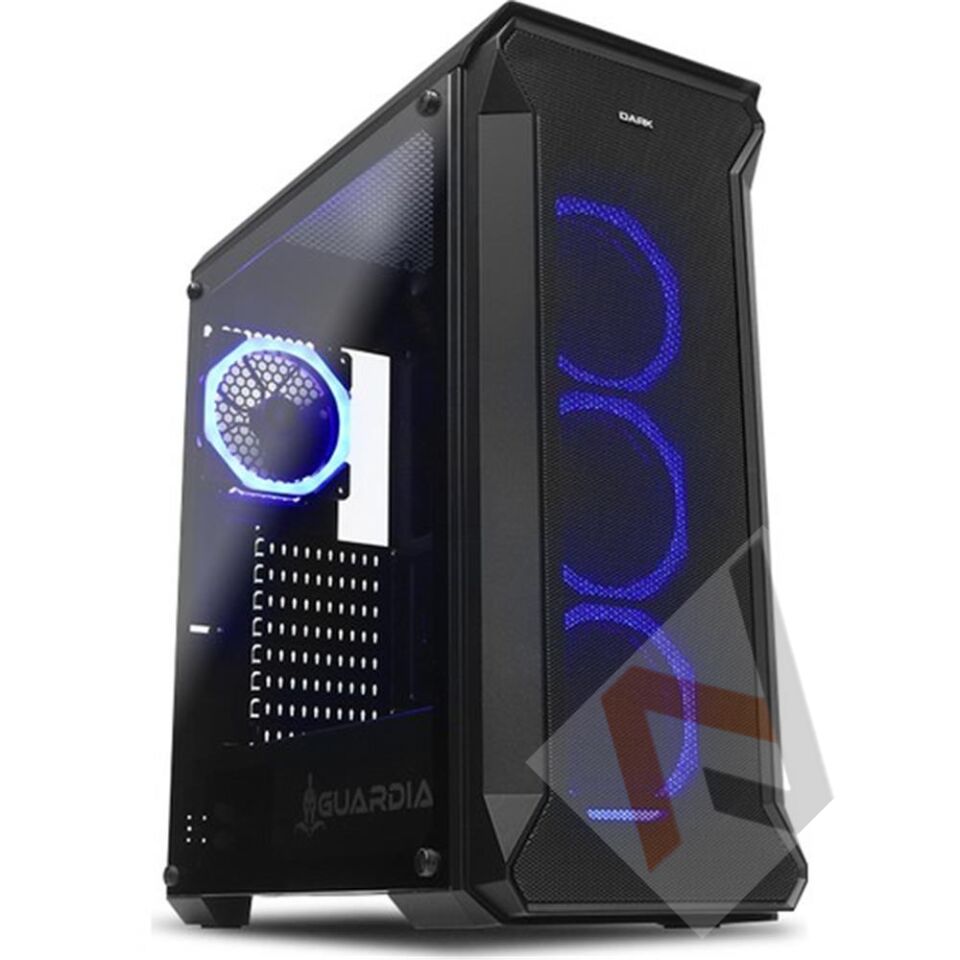 Dark GUARDIAN 500W 80+ 4x12cm Dual RGB Fan USB3.0 T-Glass ATX Oyuncu Kasası