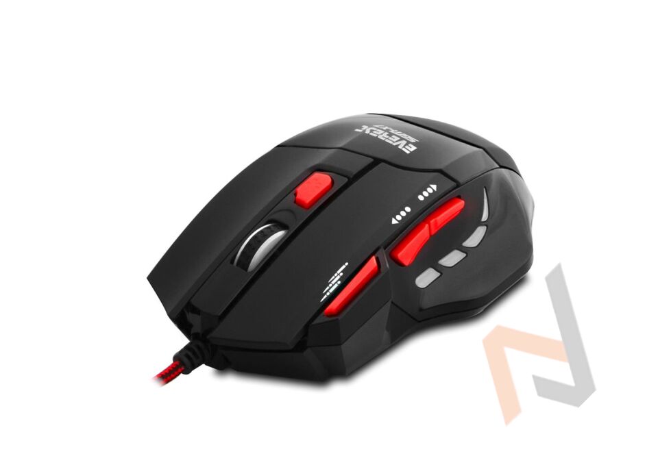 Everest SGM-X7 Usb Siyah Makrolu 7200dpi Oyuncu Mouse +Gaming Mouse Pad