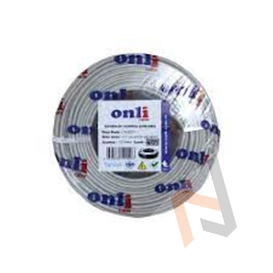 Onli ON-4122 4+1 1x0,22 mini Coax 4x0,22mm 2X0,50mm 100 metre CCA Kamera Kablosu