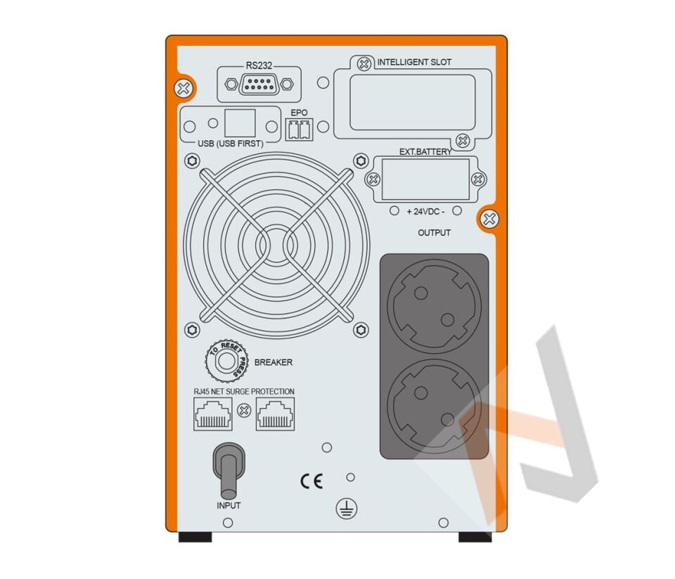 Makelsan Powerpack SE Serisi 1 kVA Online 1F-1F 2-7Ah Akü