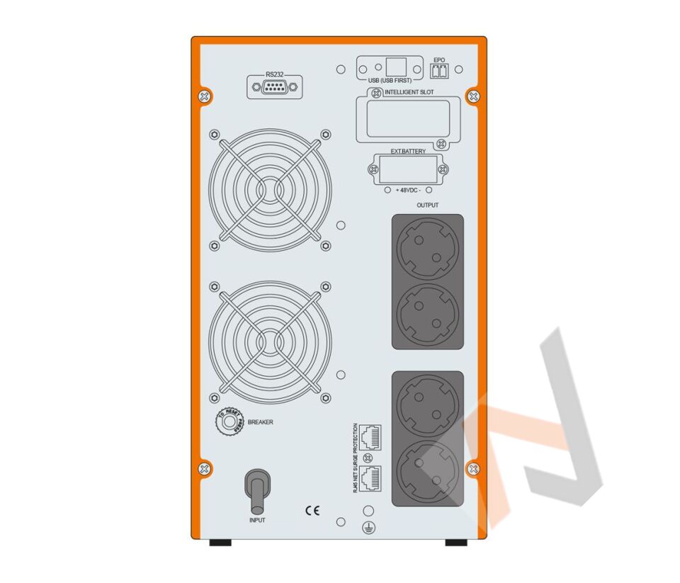 Makelsan Powerpack SE Serisi 3 kVA Online 1F-1F 6x7Ah Akü