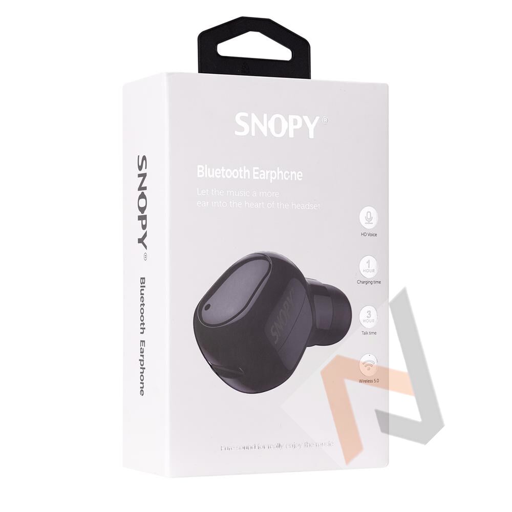 Snopy SN-BT155 Siyah Bluetooth Telefon Kulaklığı