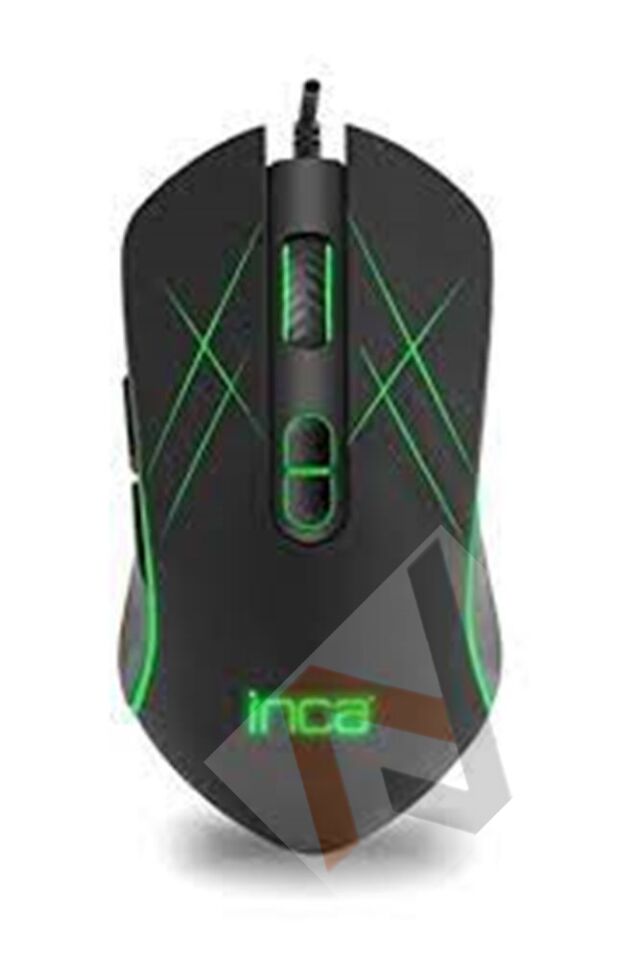 Inca CHASCA Img-039t 3200Dpı  Örgülü 6 Led RGB SOFTWEAR- SİLENT Gaming Mouse (1,65Mt Örgülü Kablo)