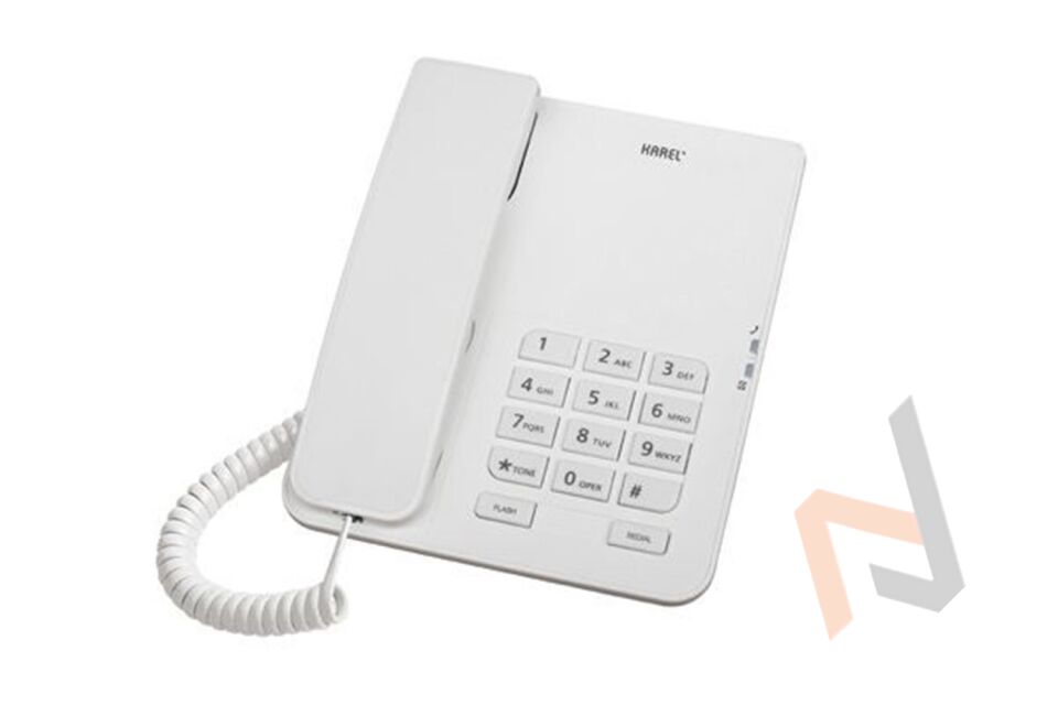 Karel Tm140 Beyaz Analog Masa Üstü Kablolu Telefon