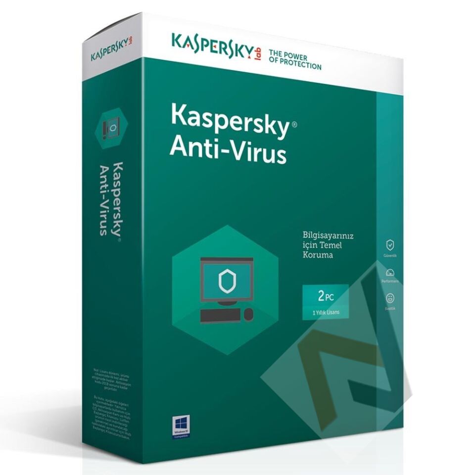 Kaspersky Antıvırus Türkçe 3 Kullanıcı 1 Yıl Box