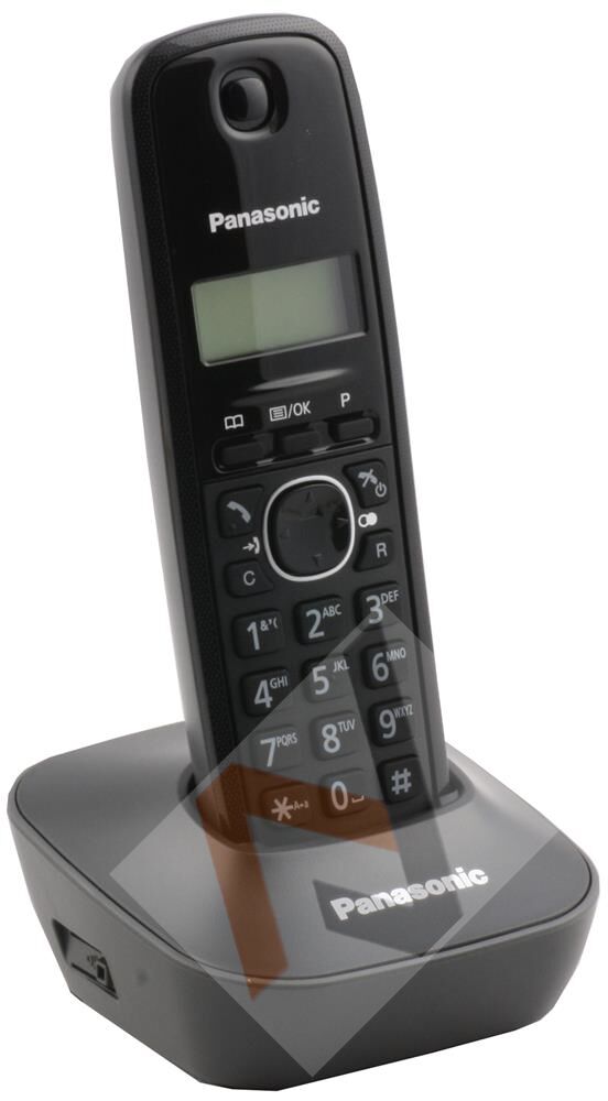 Panasonic KX-TG1611 Siyah Telsiz Dect Telefon 50 Rehber