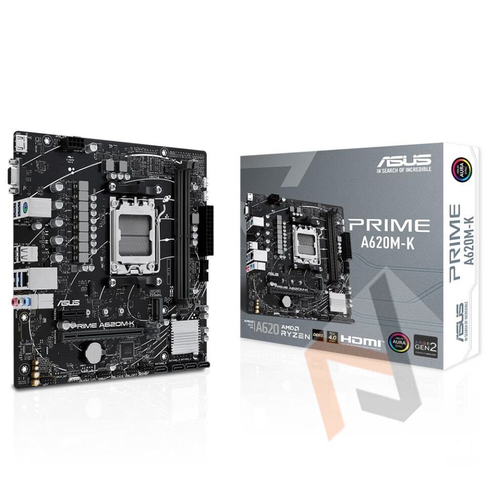 Asus Prime A620M-K 6400MHz (OC) DDR5 Soket AM5 M.2 HDMI VGA mATX Anakart