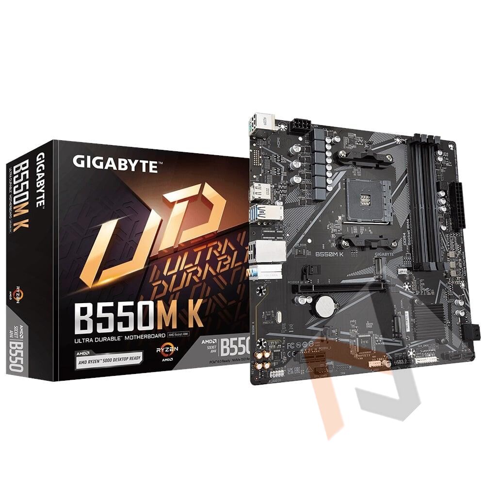 Gigabyte B550M K 4733mhz(OC)DDR4 Soket AM4 M.2 HDMI DP mATX Anakart