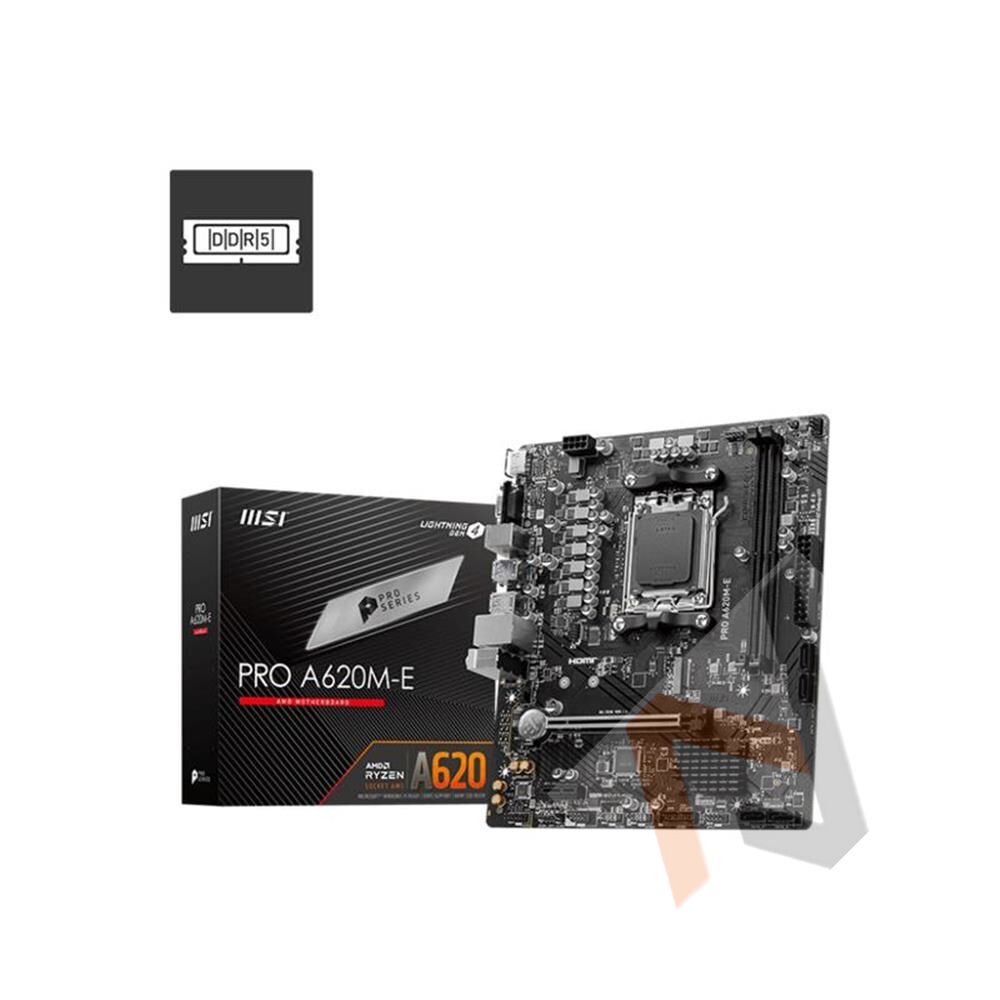 Msı Pro A620M-E Ddr5 6800Mhz Matx Am5 ( Amd Am5 7000 Serisi İşlemci Uyumlu) Anakart