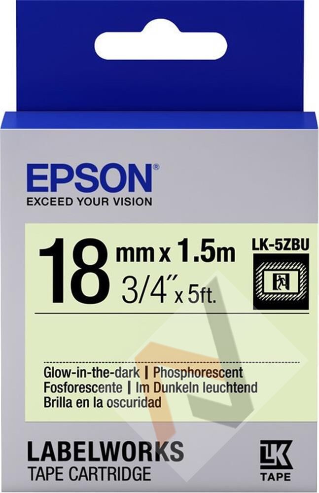 Epson LK-4YBP Pastel Sarı Üzeri Siyah 12mm 9Metre Etiket